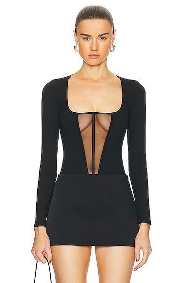 fleur du mal Long Sleeve Jersey Bodysuit Product Image