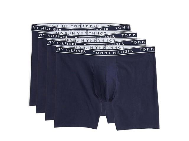 Tommy Hilfiger Cotton Stretch Boxer Brief 4-Pack (Dark ) Men's Underwear Product Image