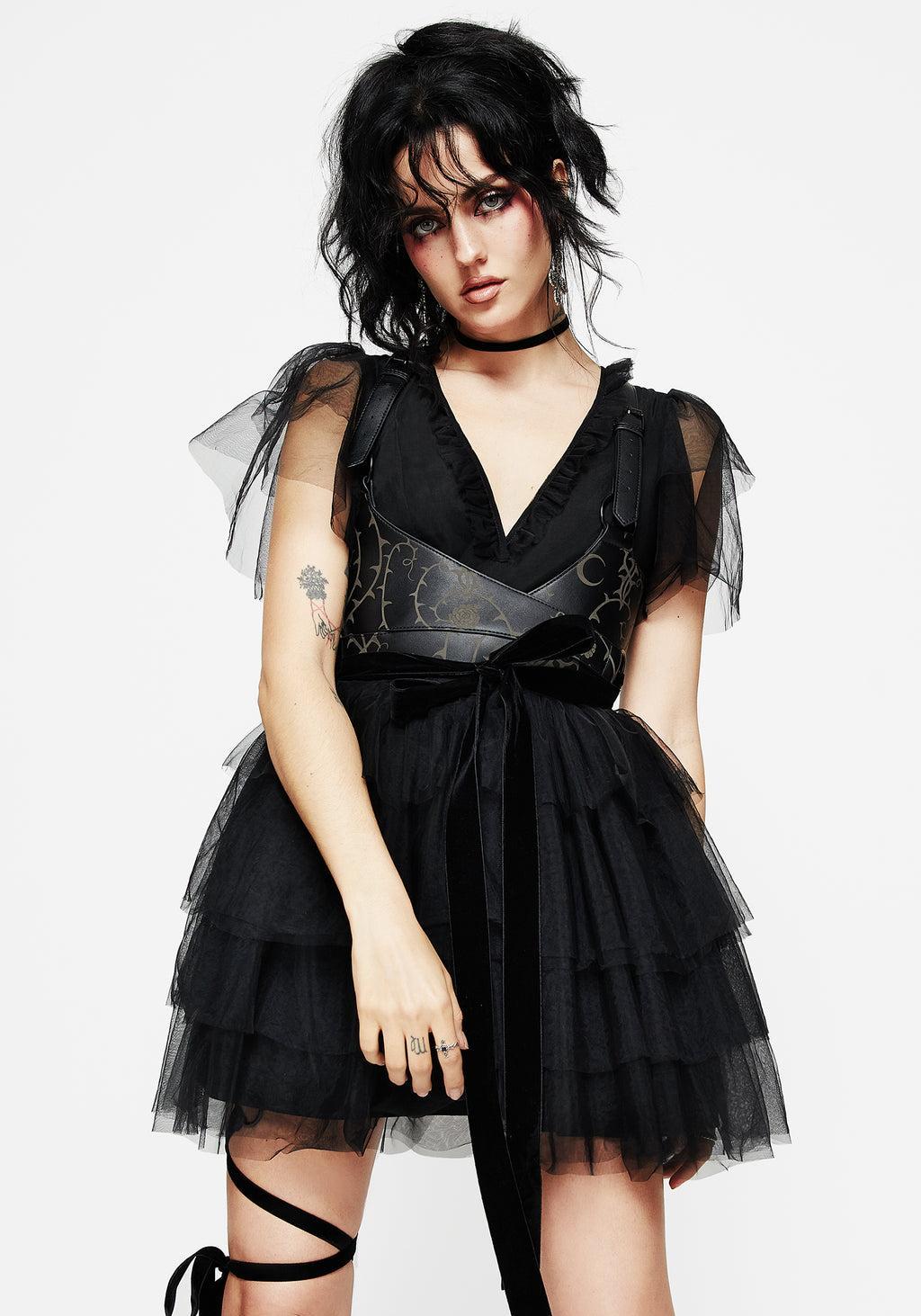 Krysta Tulle Mini Dress Product Image