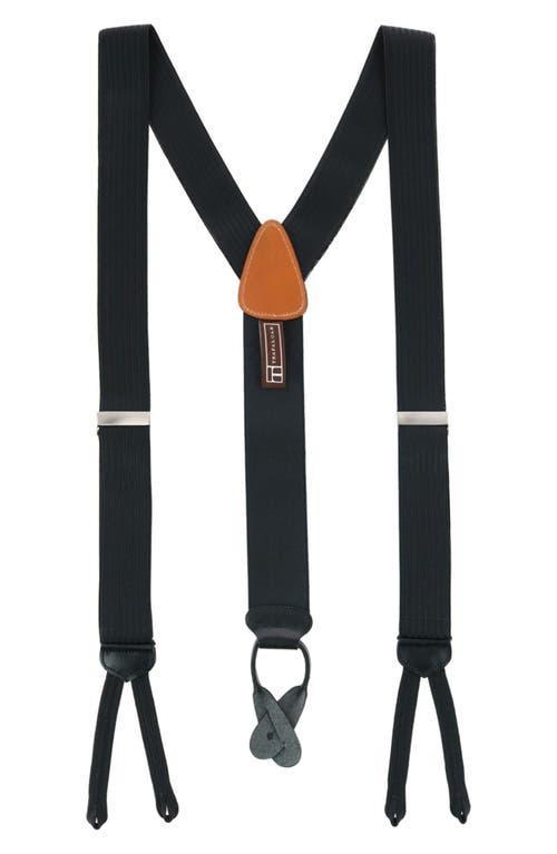 Men's Regal Silk and Leather Suspender Braces Product Image