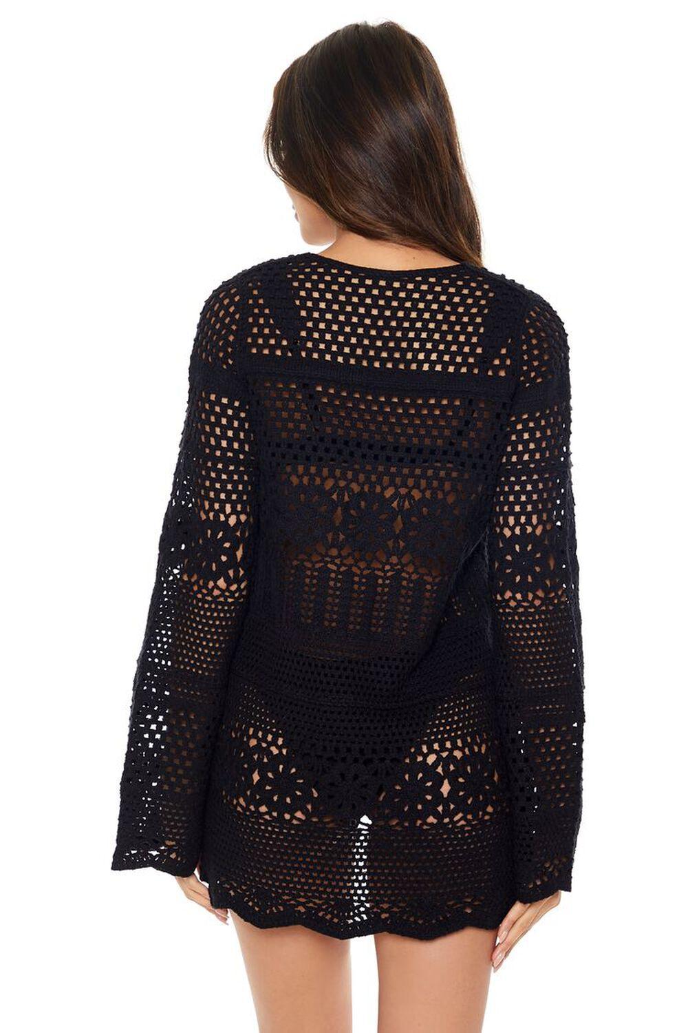 Crochet Swim Cover-Up Kimono | Forever 21 Product Image