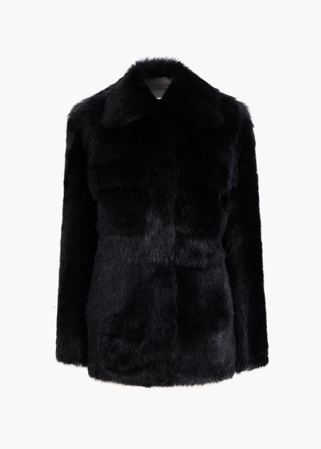 Iana Jacket in Black Shearling Product Image