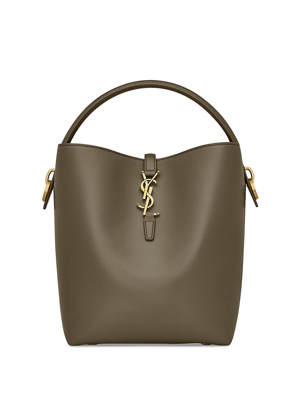 Womens Le 37 in Shiny Leather Bucket Bag Product Image