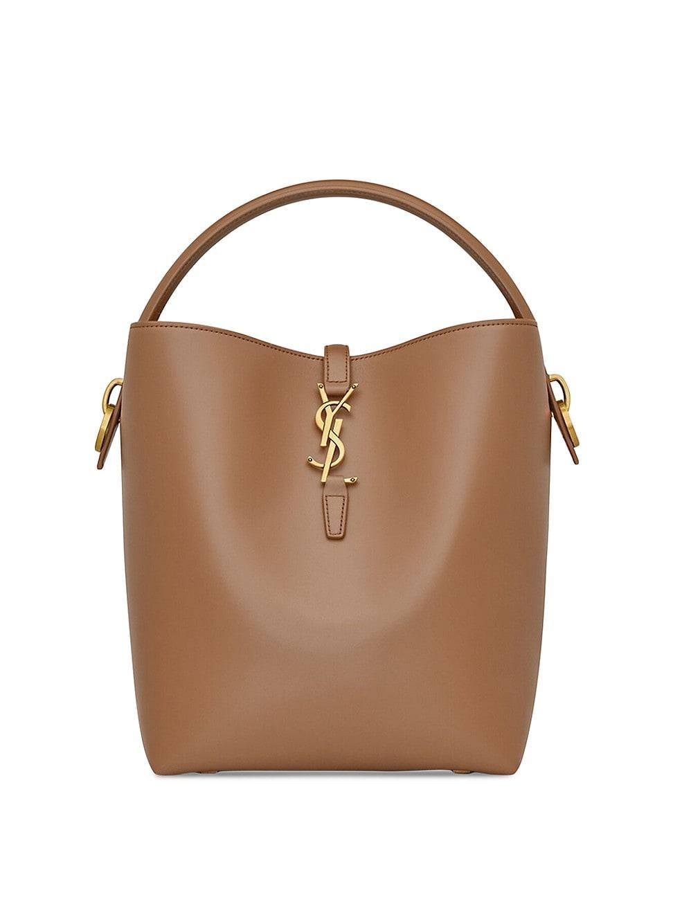 Womens Le 37 in Shiny Leather Bucket Bag Product Image