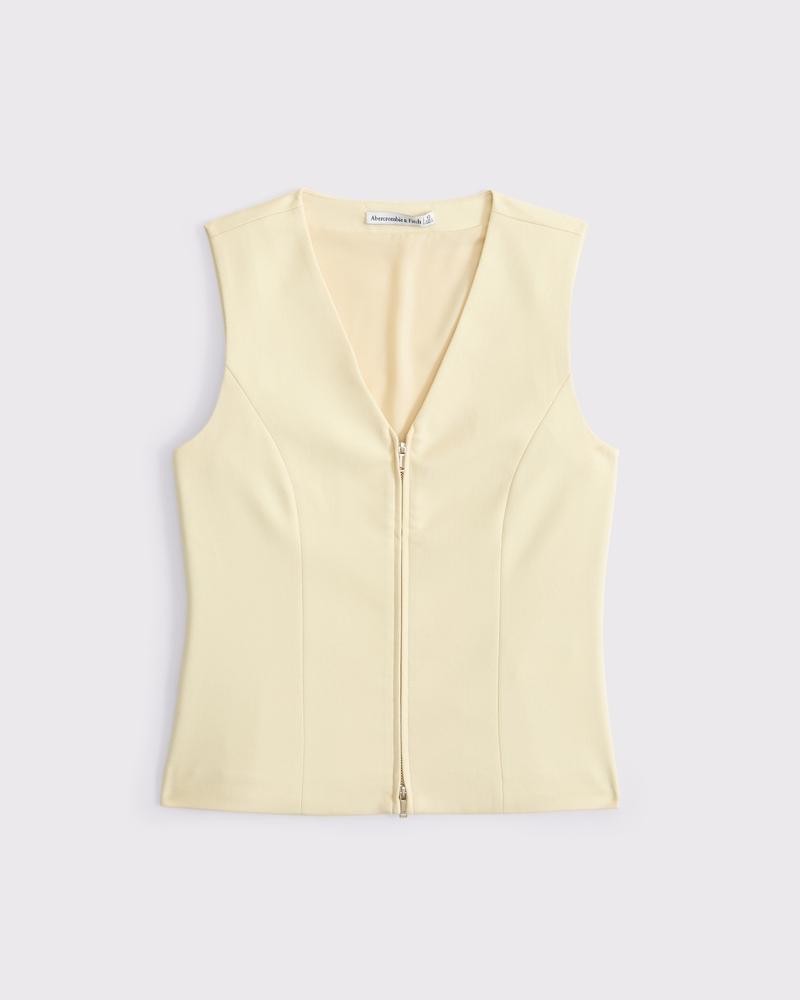 Tailored Zip Vest Product Image