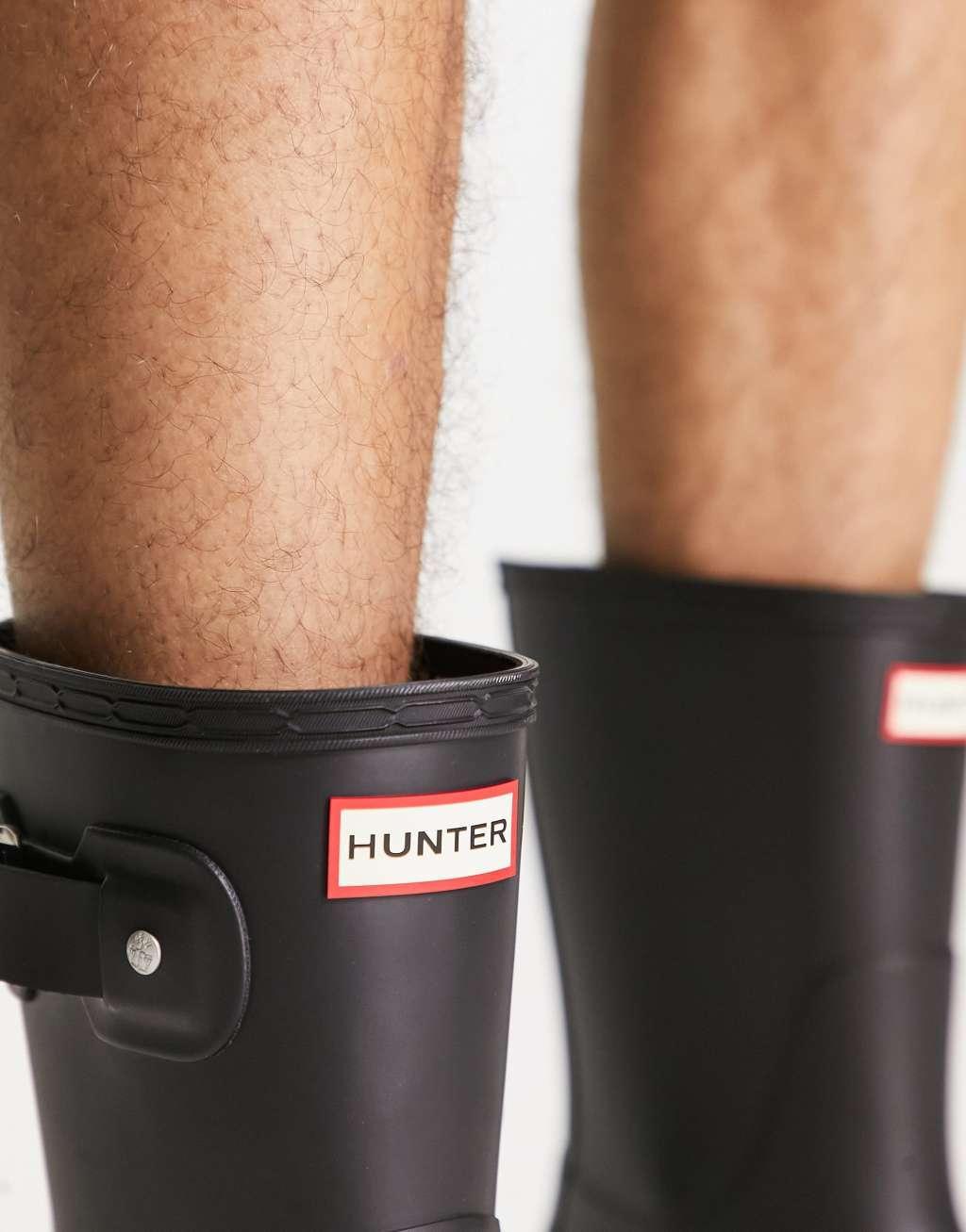 Hunter original short hunter boots in black Product Image