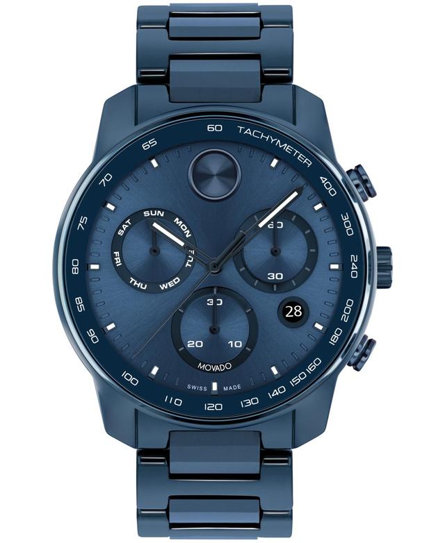 Men's Movado BoldÂ® Verso Black IP Chronograph Watch with Black Dial (Model: 3600906) Product Image