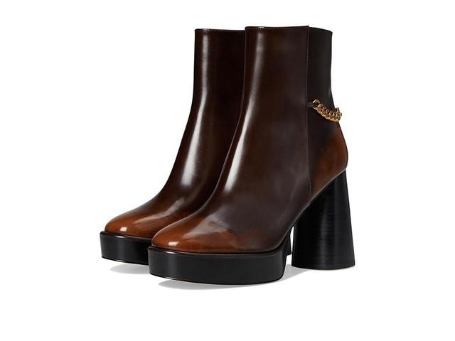 MICHAEL Michael Kors Carlisle Platform Bootie (Luggage) Women's Boots Product Image