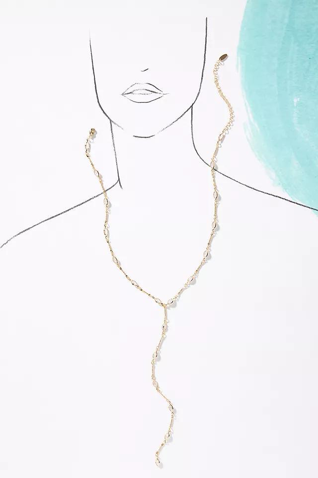 Faceted Crystal Lariat Necklace Product Image