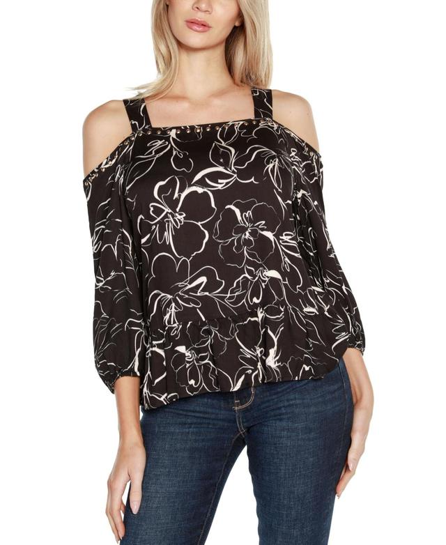 Women's Embellished Cold Shoulder Top Product Image