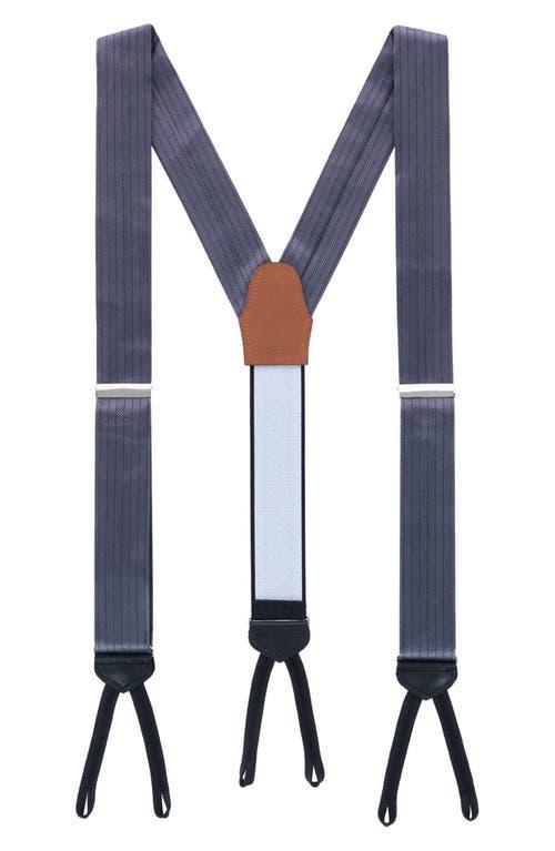 Trafalgar Classic Herringbone Silk Suspenders Product Image