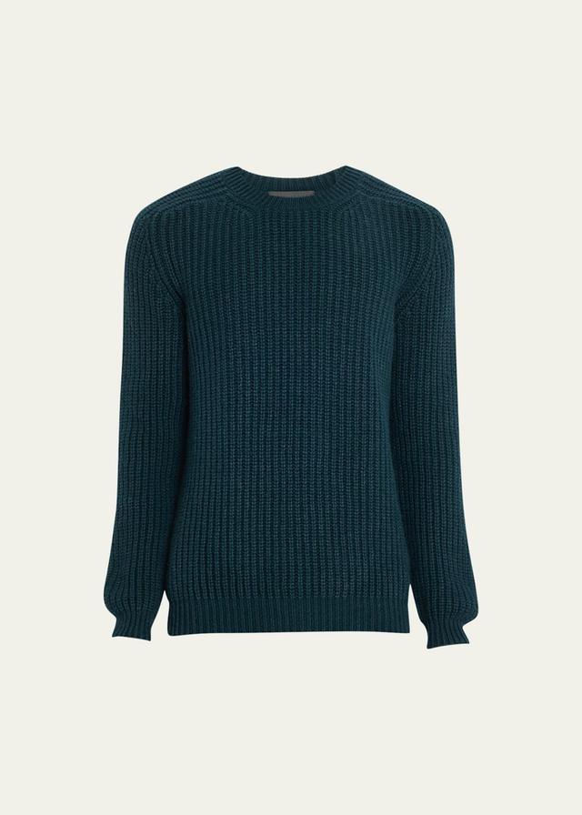 Mens Cashmere Knit Crewneck Sweater Product Image