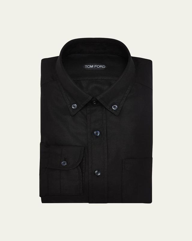 TOM FORD Slim Fit Leisure Button-Down Shirt Product Image