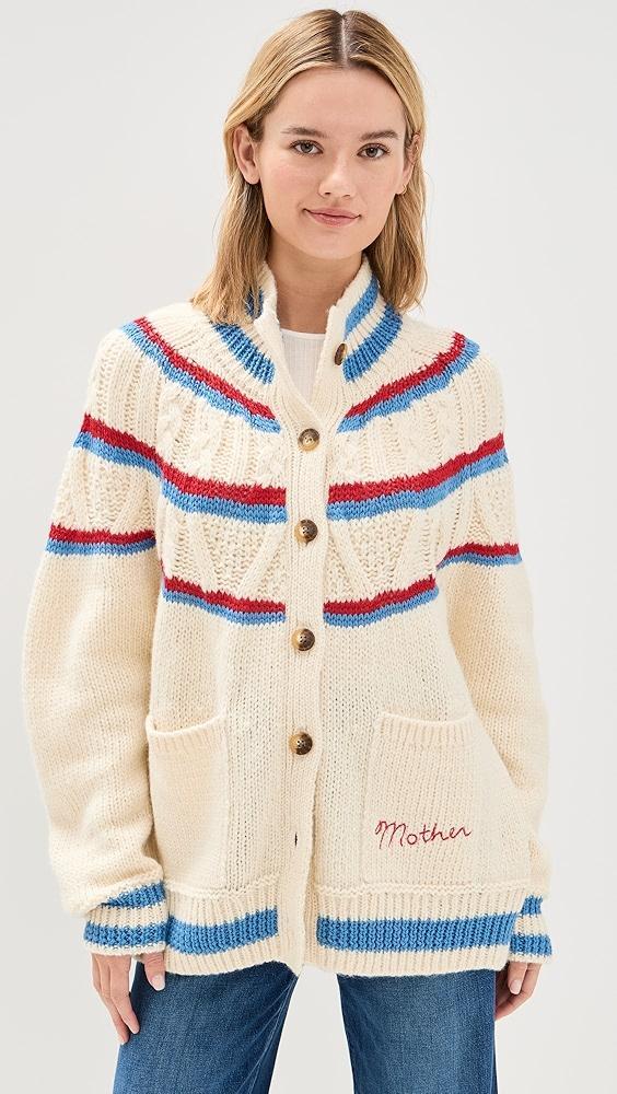 MOTHER The Mock Neck Button Cardigan | Shopbop Product Image