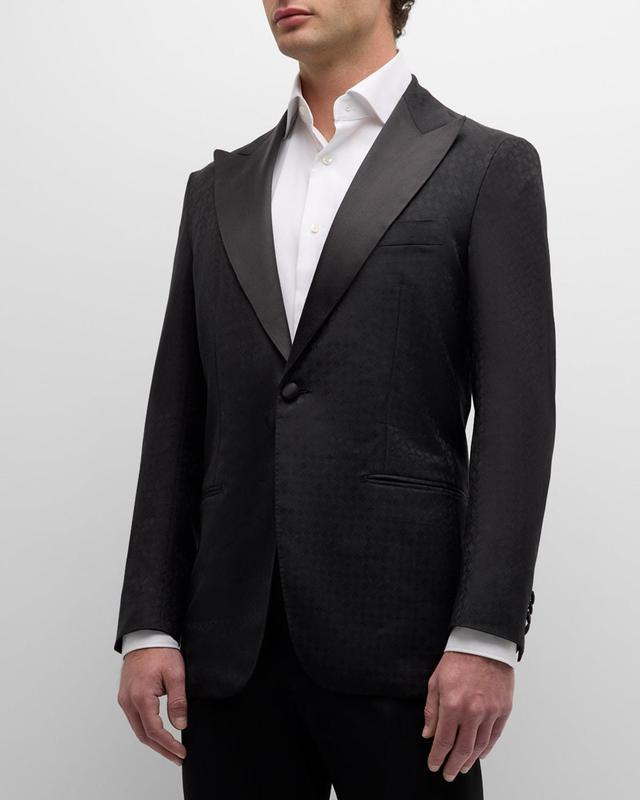 Men's Jacquard Peak-Lapel Dinner Jacket Product Image