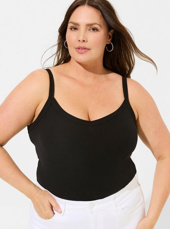 Rib V-Neck Icon Cami Product Image