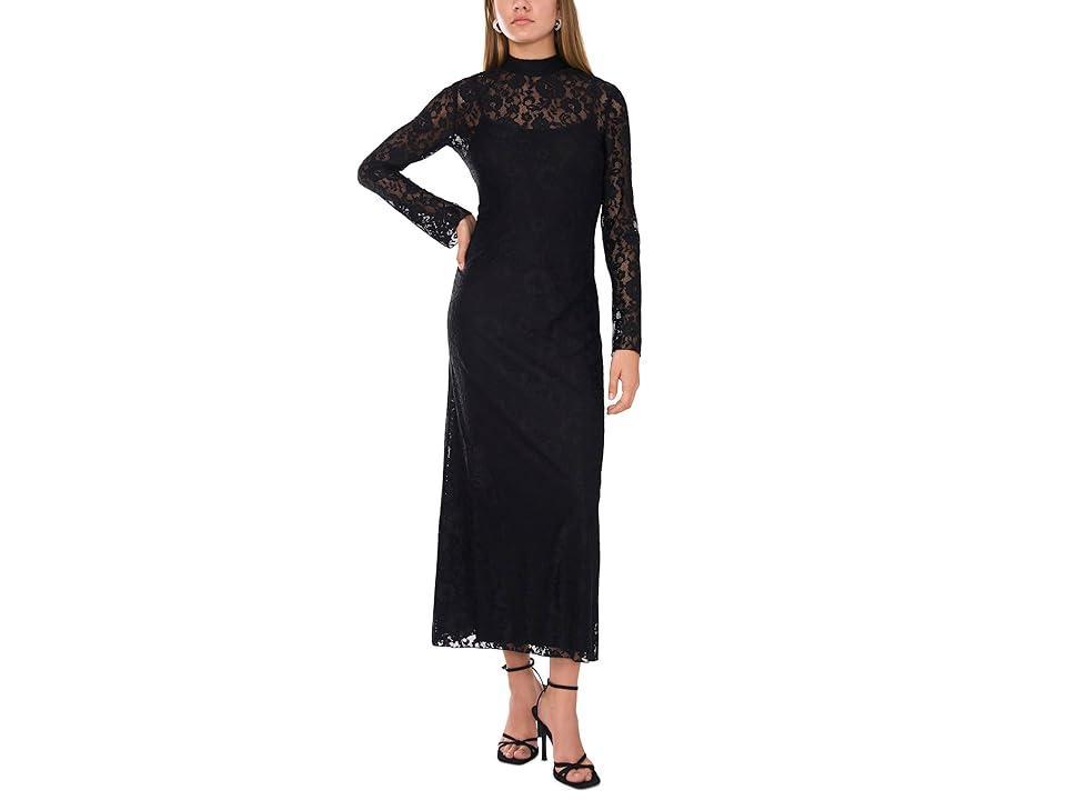 Vince Camuto Lace Long Sleeve Maxi Dress (Rich ) Women's Dress Product Image