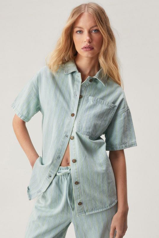 Twill Stripe Resort Shirt Product Image