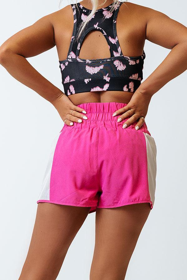 Game Face Active Shorts In Hot Pink Product Image