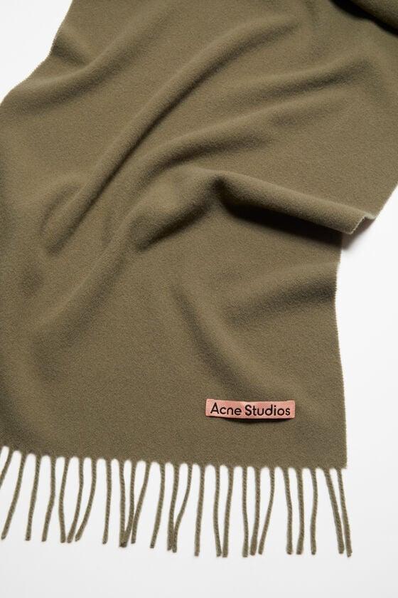 Fringe wool scarf - Narrow Product Image