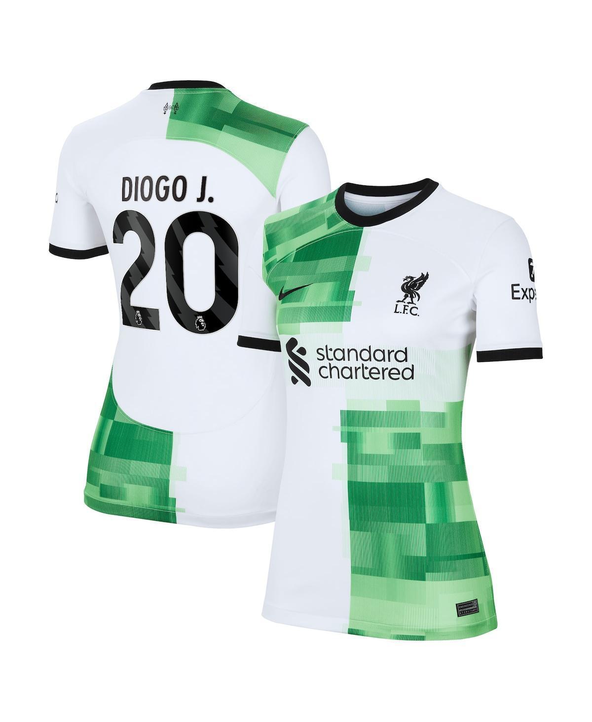 Womens Nike Diogo Jota White Liverpool 2023/24 Away Replica Player Jersey - White Product Image