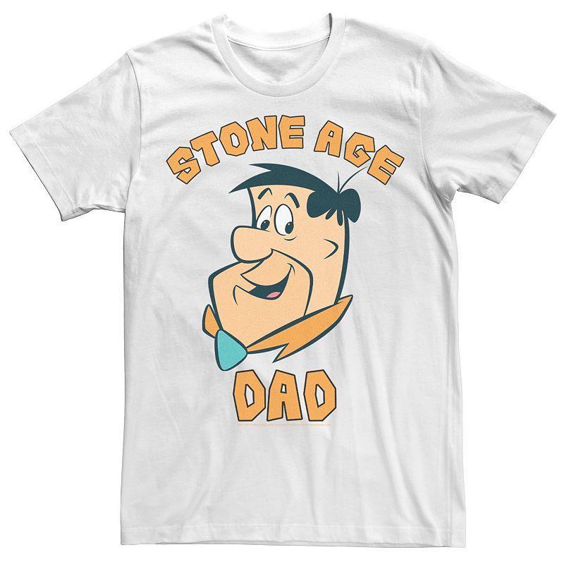 Mens Flinstones Stone age Dad Father Text Tee Product Image