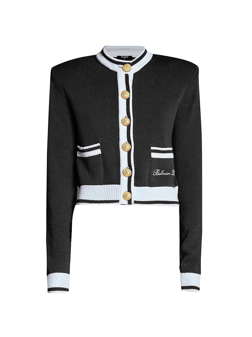 Womens Signature Logo Knit Cardigan Product Image