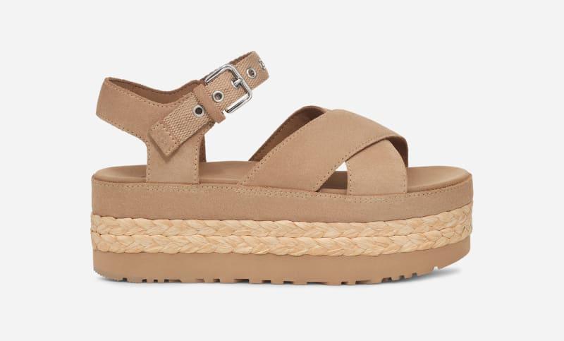 UGG Womens Aubrey Ankle Suede/Textile/Recycled Materials Sandals Product Image