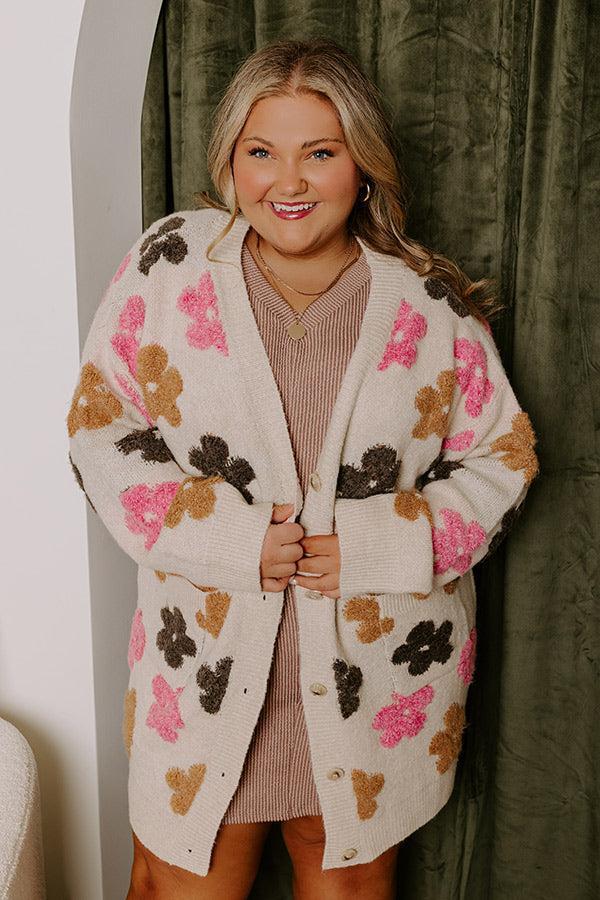 Good Times Floral Cardigan Curves Product Image