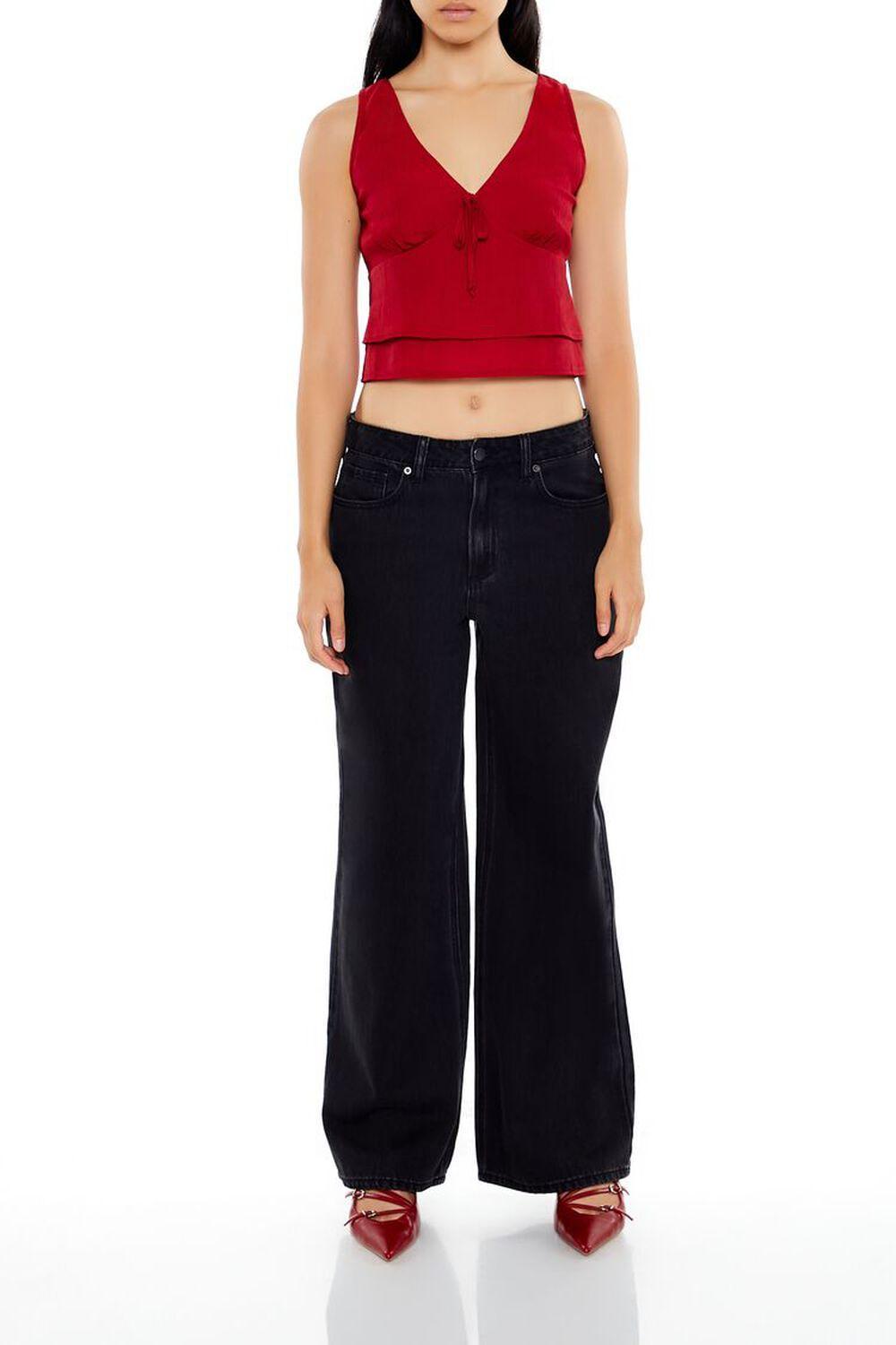 Chiffon Open-Back Crop Top | Forever 21 Product Image