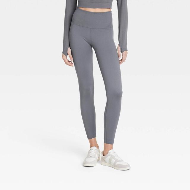 Women's Seamless High-Rise 7/8 Leggings - All In Motion™ Gray L Product Image