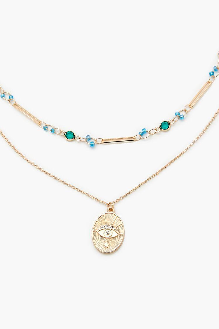 Evil Eye Charm Necklace Set | Forever 21 Product Image