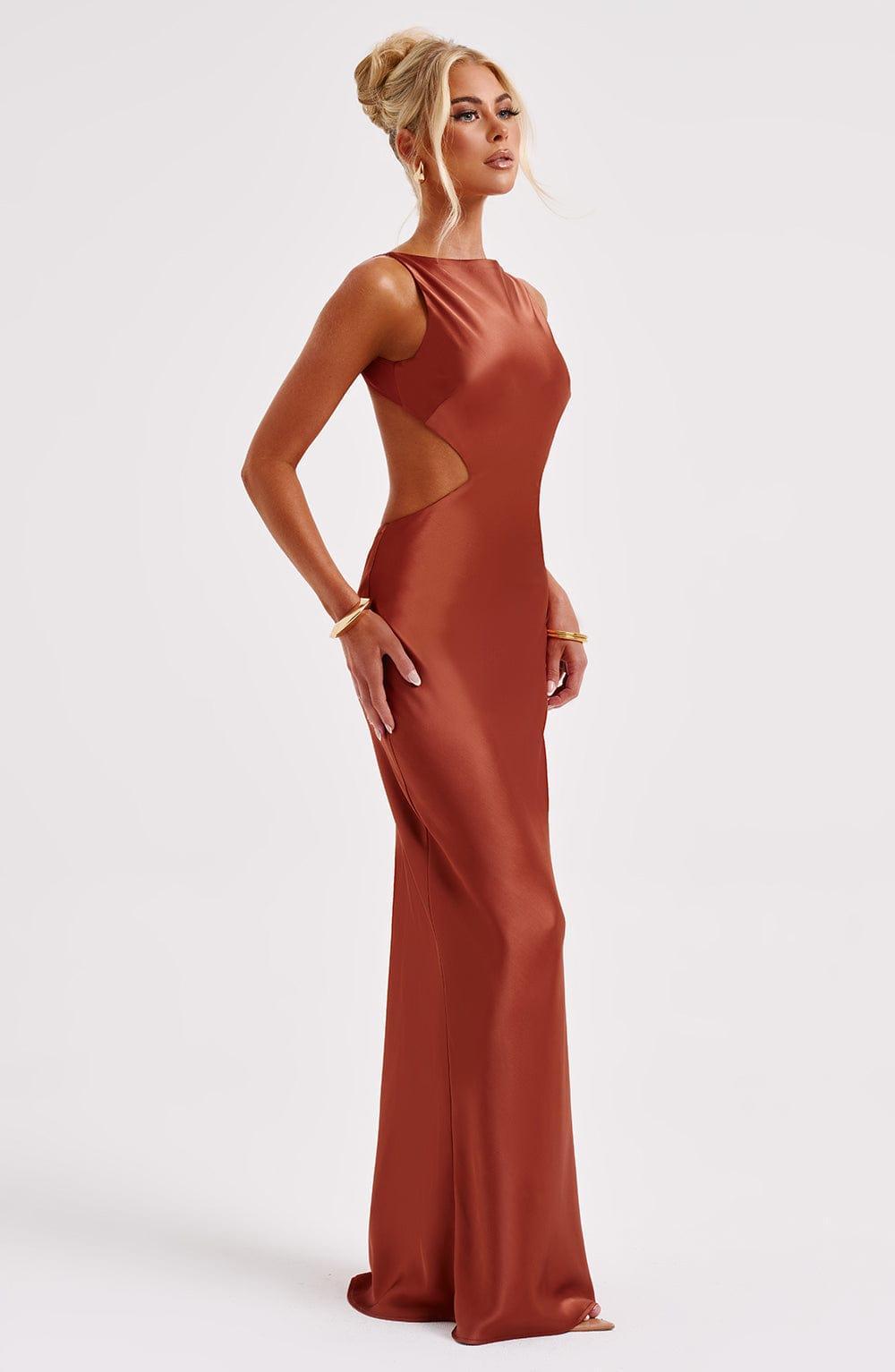 Yves Maxi Dress - Rust Product Image