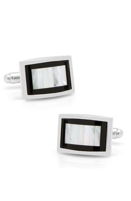 Onyx and Mother-of-Pearl Key Cufflinks Product Image