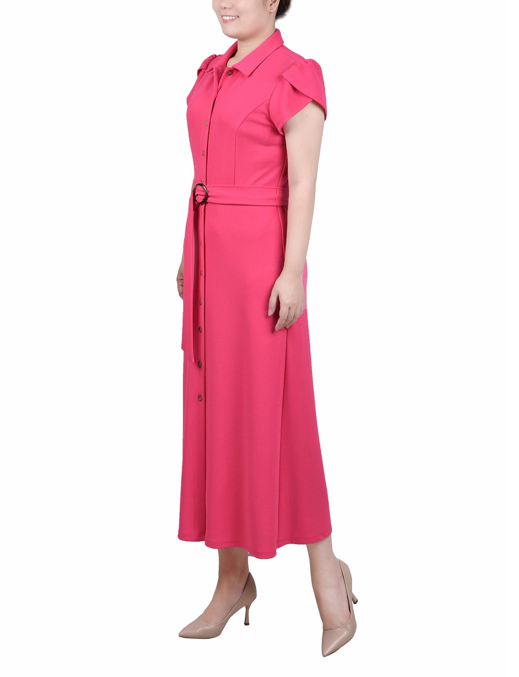 Midi Petal Sleeve Dress - Petite Product Image