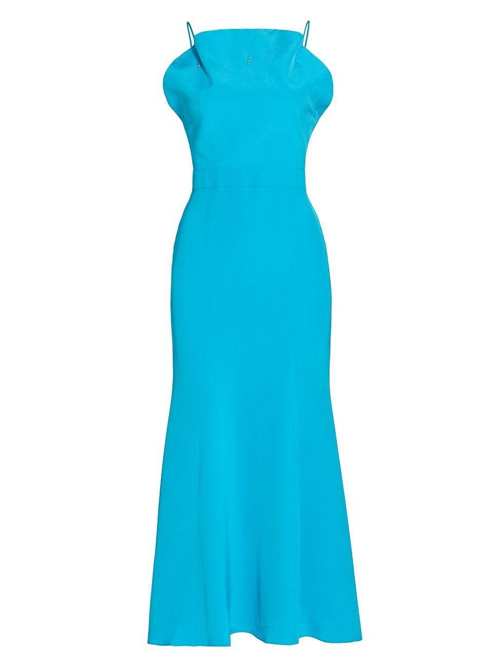 Womens Silk Crepe Dress Product Image