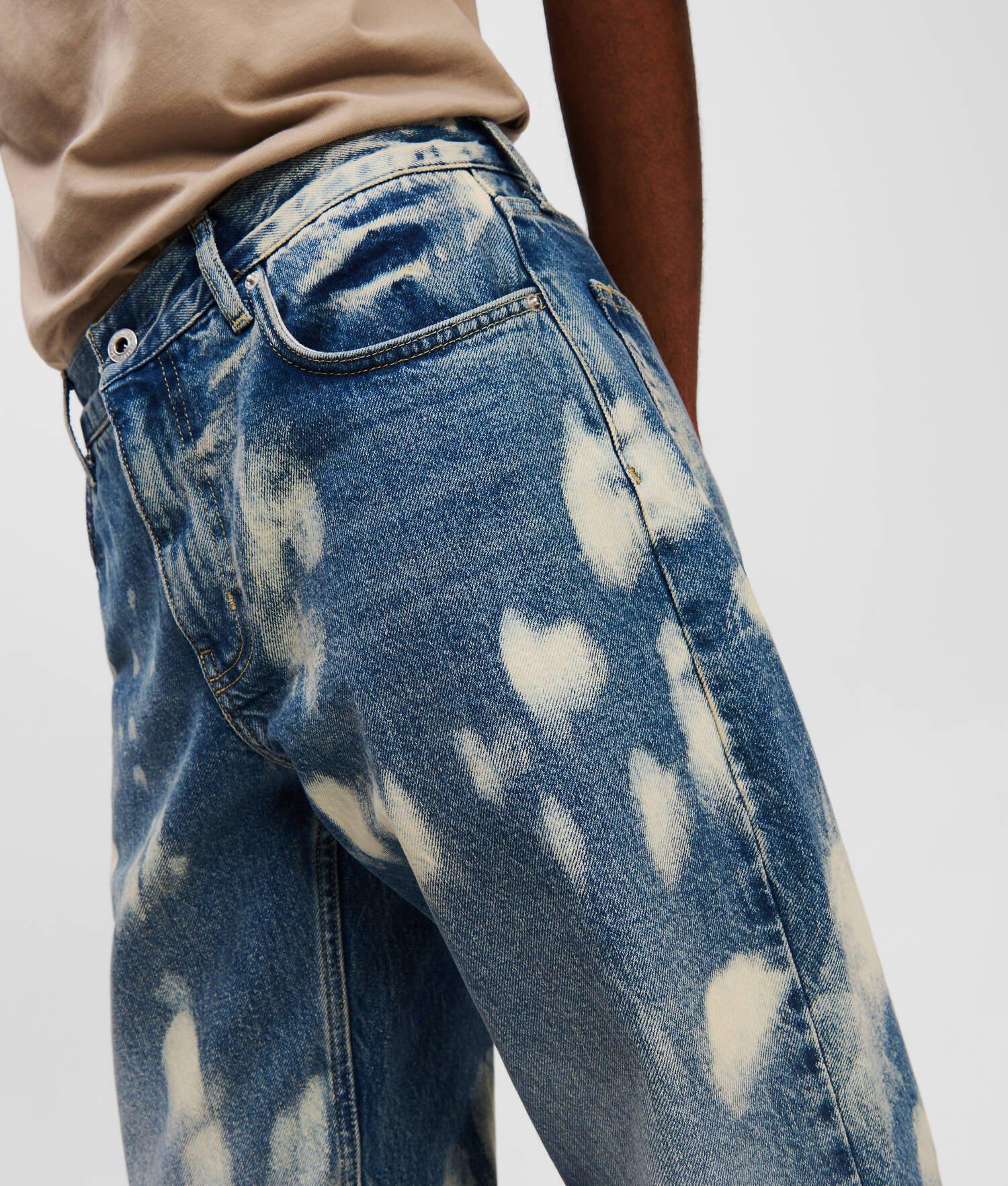 BLEACHED STRAIGHT JEANS Product Image