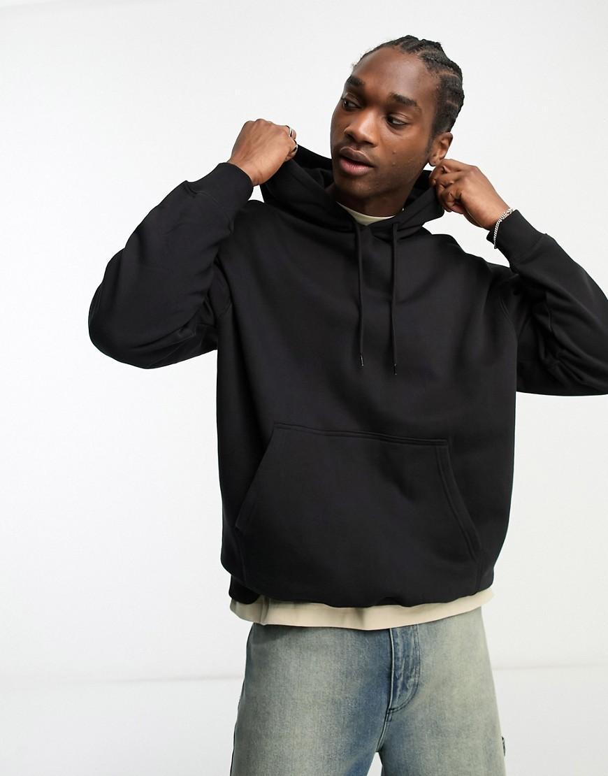 Weekday oversized hoodie in black  Product Image