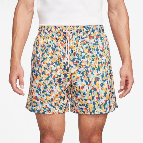 Jordan Mens Jordan Essential Poolside AOP Shorts - Mens Blue Tint/White Product Image