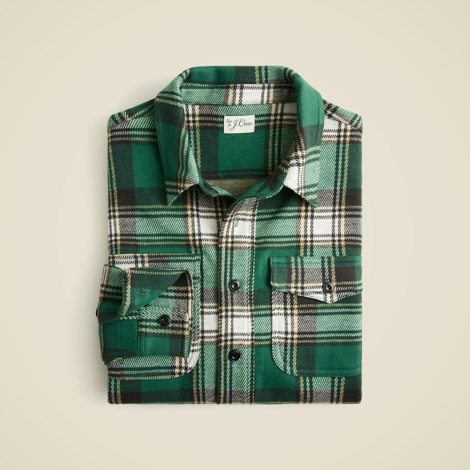 Seaboard soft-knit shirt in plaid Product Image