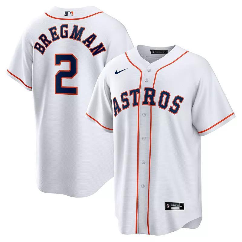 Mens Nike Alex Bregman Houston Astros Home Replica Player Name Jersey Product Image