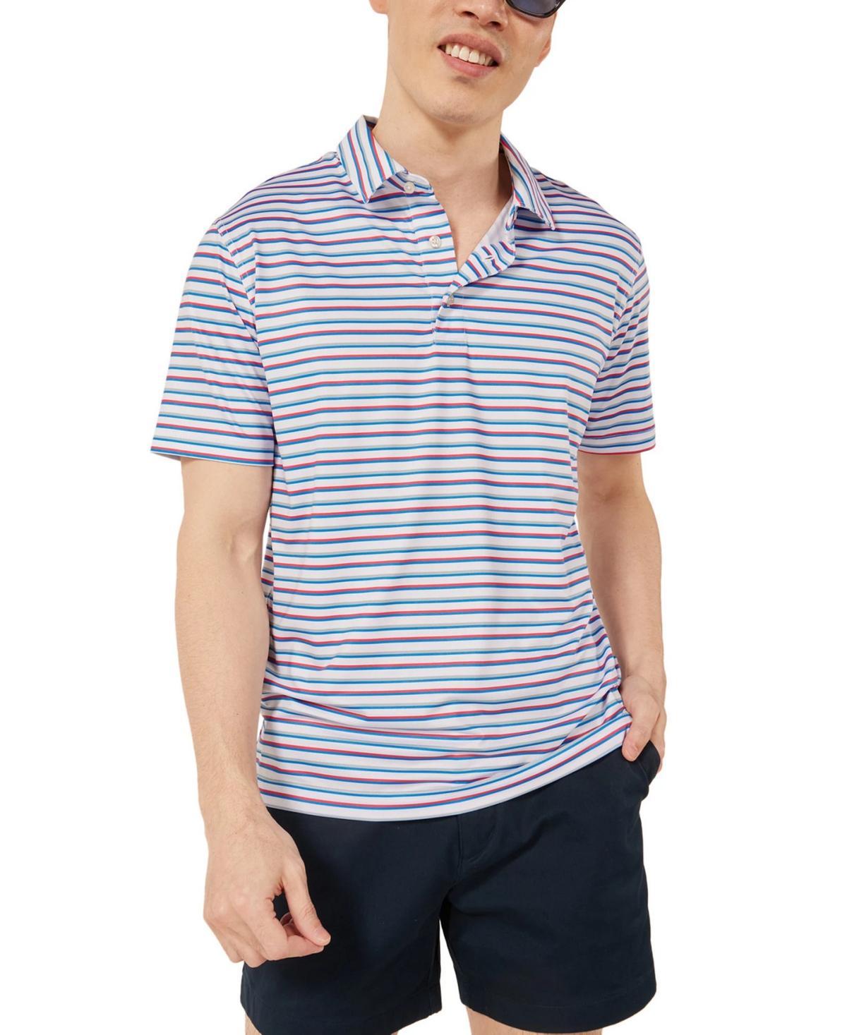 Chubbies Mens Slim Fit 4th of Ju-Line Short Sleeve Performance 2.0 Polo Shirt Product Image