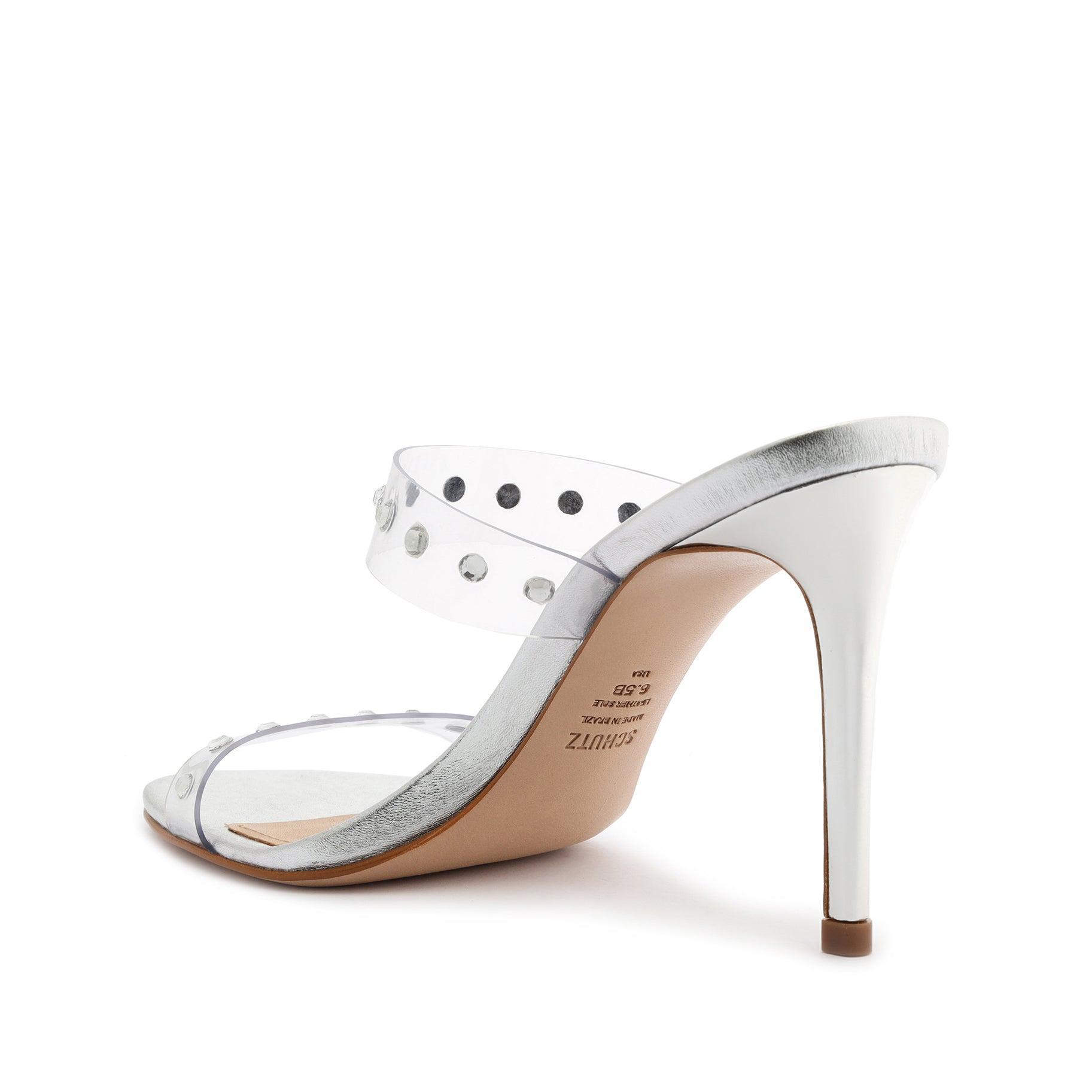 Ariella Crystal Metallic Leather Sandal Female Product Image