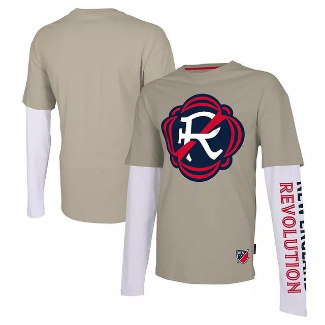 Mens Stadium Essentials Tan New England Revolution Status Long Sleeve T-shirt Product Image