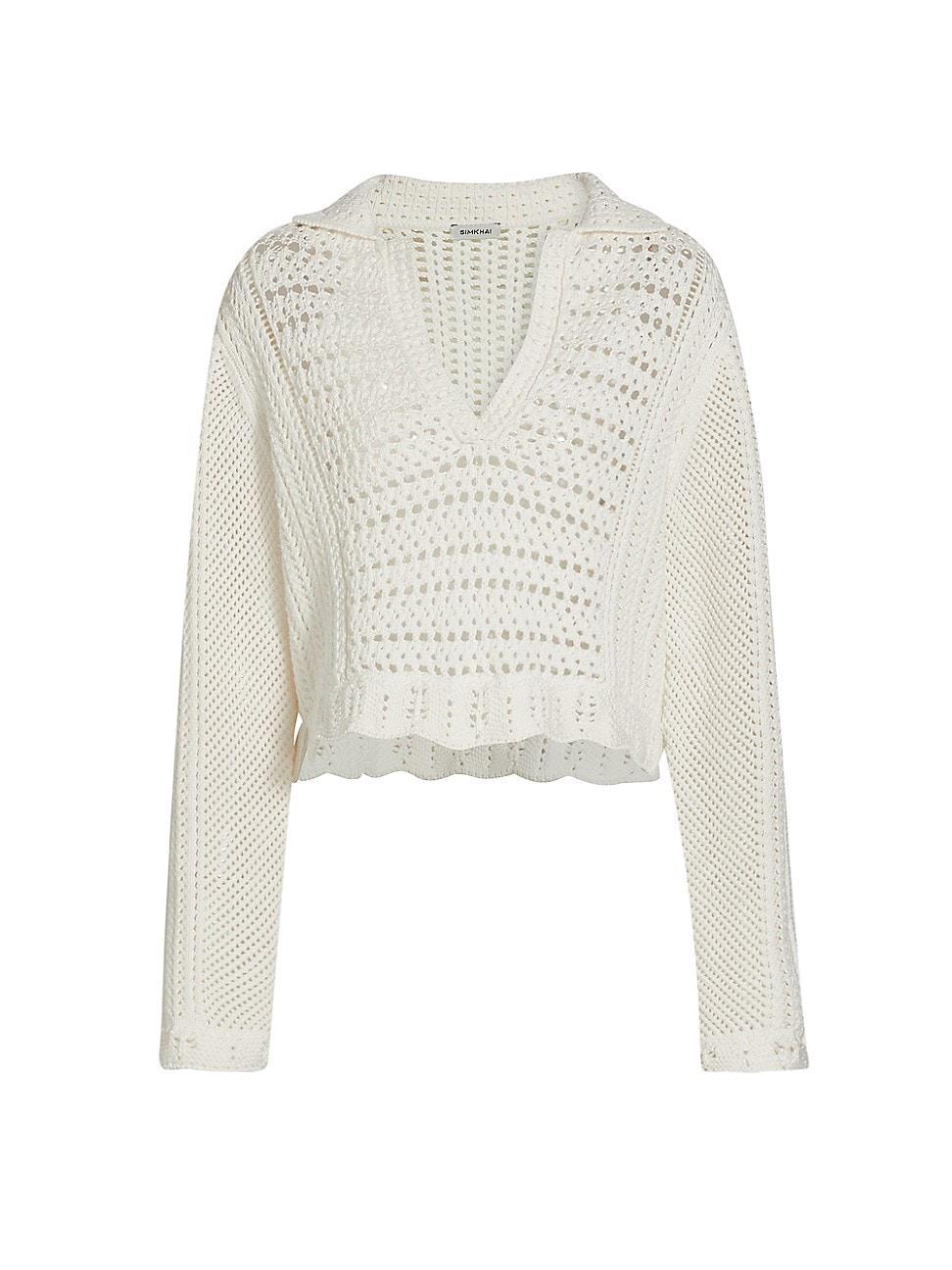 Womens Kamie Cotton Sweater Product Image