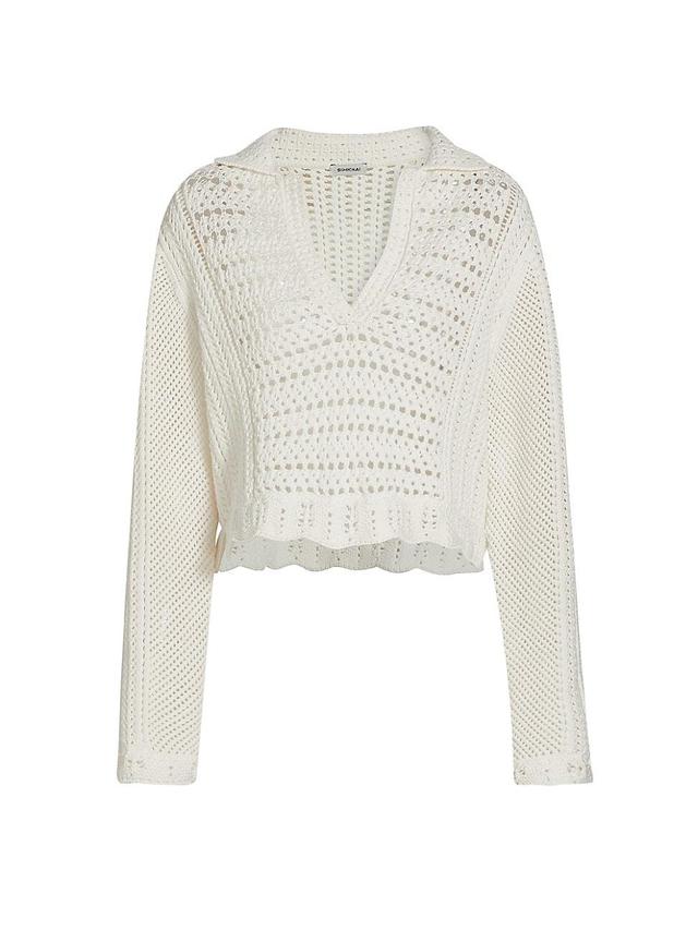 Womens Kamie Cotton Sweater Product Image