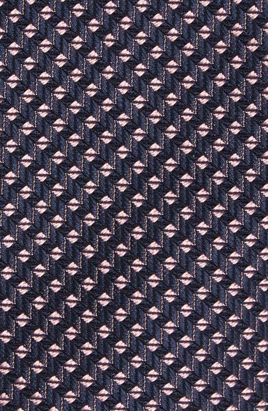 Geometric Silk Blend Tie In Light Pink Product Image