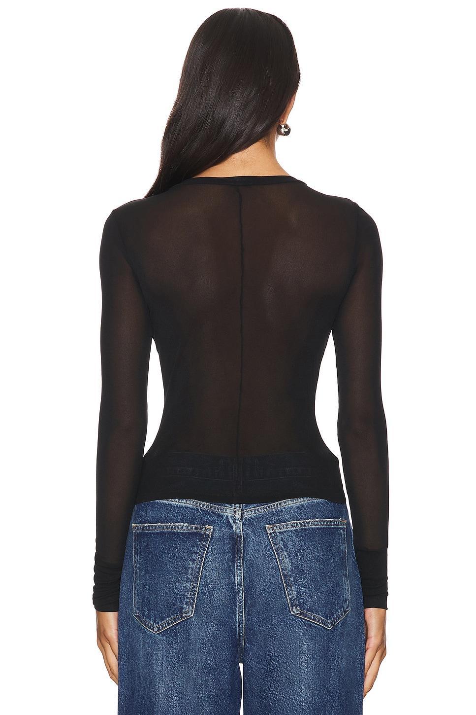 x Intimately FP x REVOLVE Before Sunset Mesh Long Sleeve In Black Free People Product Image