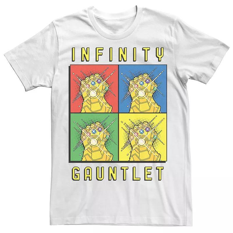 Mens Marvel Avengers Infinity Gauntlet Pop Art Box Up Tee Product Image