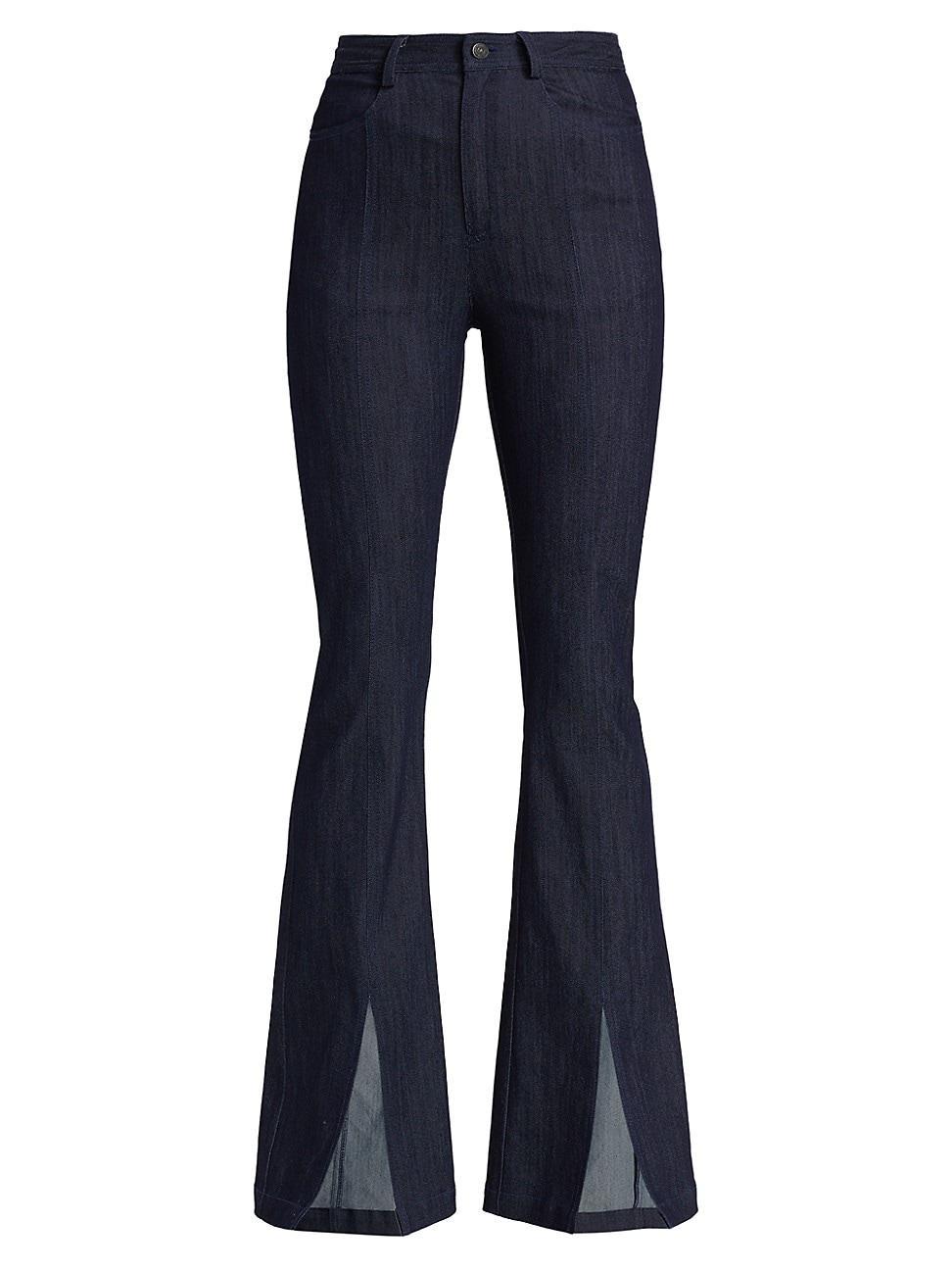 Womens Shanis Split-Ankle Bell Bottom Pants Product Image